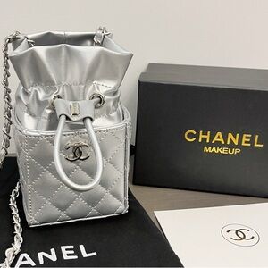 NIB Auth.GWP CHANEL Shoulder Bag, Mini Bag, Silver